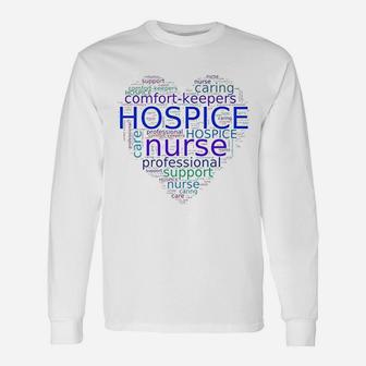 Hospice Nurse Thank You, funny nursing gifts Long Sleeve T-Shirt - Seseable
