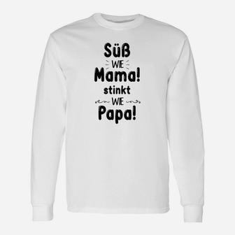 Humorvolles Weißes Langarmshirts, Lustiger Familien-Spruch - Seseable