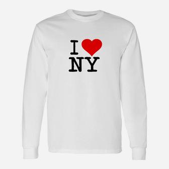 Ich Liebe New York Klassiker Langarmshirts - Seseable