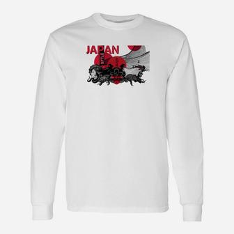Japan Kultur Dragon Style Langarmshirts - Seseable
