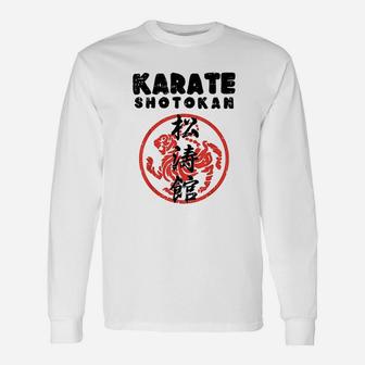 Karate Shotokan Tiger Symbol Martial Arts Men Women Long Sleeve T-Shirt - Seseable