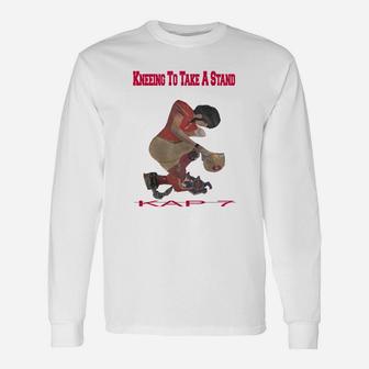 Kneeling To Take A Stand Long Sleeve T-Shirt - Seseable