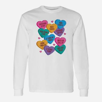 Librarian Valentines Book Worm Reading Long Sleeve T-Shirt - Seseable