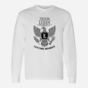 Lifetime Member Of Team Lujan Lujan Surname Long Sleeve T-Shirt | Seseable UK