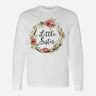 Little Sister Big Sister Matching Outfits Long Sleeve T-Shirt - Seseable