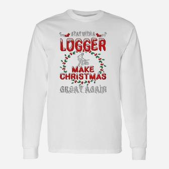 Logger Christmas Long Sleeve T-Shirt - Seseable