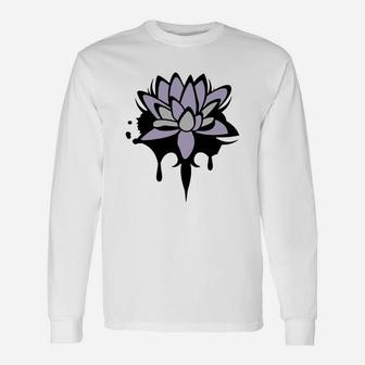 Lotus Flower Graffiti Accessories Long Sleeve T-Shirt - Seseable