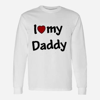 I Love My Daddy Printed Cotton, best christmas gifts for dad Long Sleeve T-Shirt - Seseable