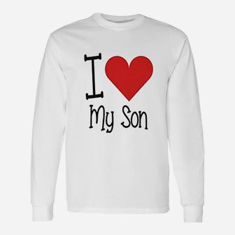 I Love My Daddy I Love My Son Father Long Sleeve T-Shirt - Seseable