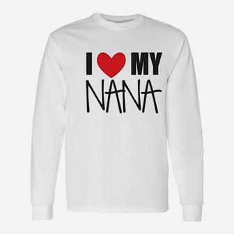 I Love My Grandma Nana Or Mimi Baby Clothes Long Sleeve T-Shirt - Seseable