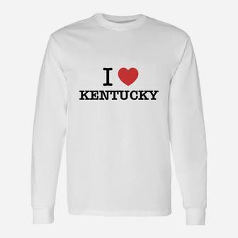 I Love Kentucky Long Sleeve T-Shirt - Seseable