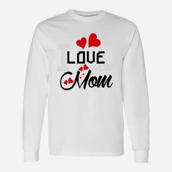 I Love You Mom Dog Long Sleeve T-Shirt - Seseable