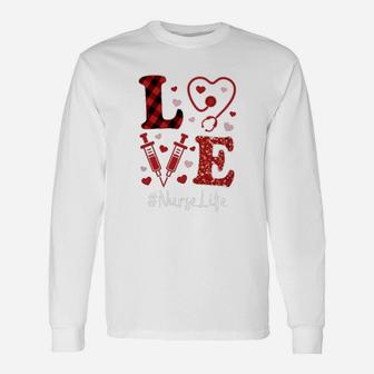 Love Nurse Valentine Nurse Life Long Sleeve T-Shirt - Seseable