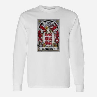 Mcmahon Coat Of Arms Irish Crests Long Sleeve T-Shirt - Seseable