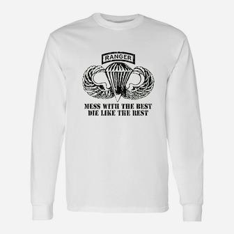 Mean Gear Airborne Ranger Army Special Forces Fight Long Sleeve T-Shirt - Seseable