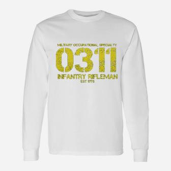 Military Occupational Specialty Long Sleeve T-Shirt - Seseable