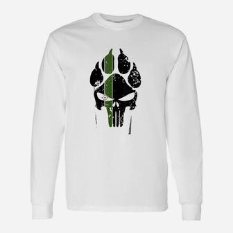 Military Working Dog K9 Soldier Dog Combat Soldier Long Sleeve T-Shirt - Seseable