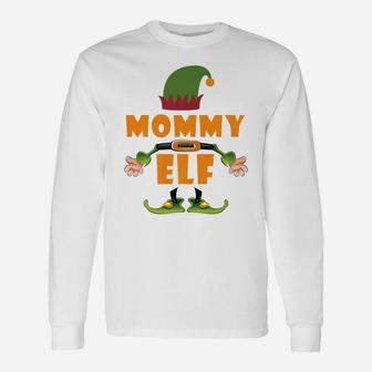 Mommy Elf Matching Group Christmas (2) Long Sleeve T-Shirt - Seseable
