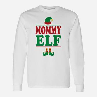 Mommy Elf Elf Ugly Christmas Long Sleeve T-Shirt - Seseable