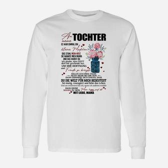 Mutter-Tochter Liebe Langarmshirts, Emotional mit Blumen & Sprüchen - Seseable