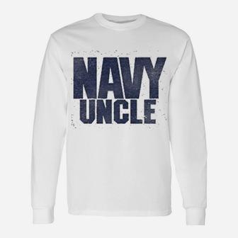 Navy Uncle Long Sleeve T-Shirt - Seseable