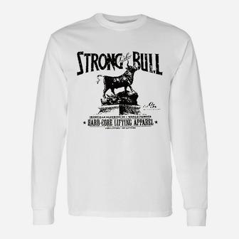 Next Level Strong Like Bull Powerlifting Blend Long Sleeve T-Shirt - Seseable