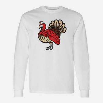 Nurse Turkey Cute Thanksgiving Day Long Sleeve T-Shirt - Seseable