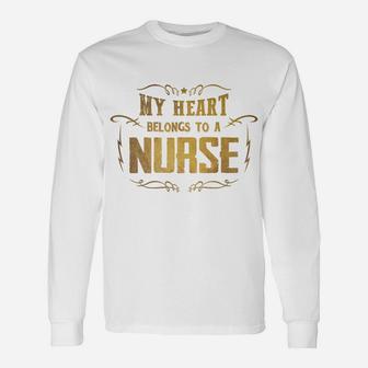 Nurse Valentines Gif For Nurse Long Sleeve T-Shirt - Seseable