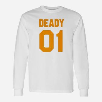 Orange Dead Daddy 01 Cool Brilliant Vibrant Graphic Long Sleeve T-Shirt - Seseable