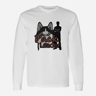 Pack Leader Husky T-shirt Long Sleeve T-Shirt | Seseable UK