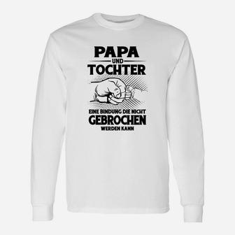 Papa und Tochter Bindung Langarmshirts, Unzerstörbare Liebe Tee - Seseable