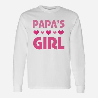 Papas Girl Granddaughter , best christmas gifts for dad Long Sleeve T-Shirt - Seseable