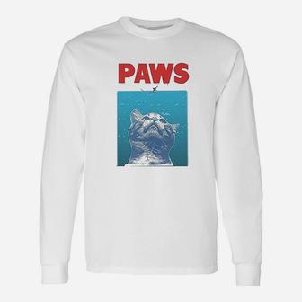 Paws Cat For Cat Lovers Long Sleeve T-Shirt - Seseable