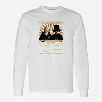 Pet Shop Boys Jubiläum Langarmshirts, Limitierte Edition Gedenk-Design - Seseable