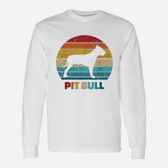 Pitbull Vintage Style Long Sleeve T-Shirt - Seseable