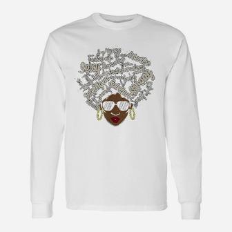 Powerful Roots Black History Month African I Love My Roots Long Sleeve T-Shirt - Seseable