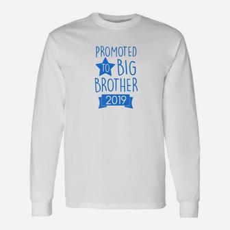 Promoted To Big Brother 2019 Sibling Vintage Long Sleeve T-Shirt - Seseable