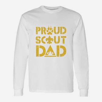 Proud Scout Dad Long Sleeve T-Shirt - Seseable