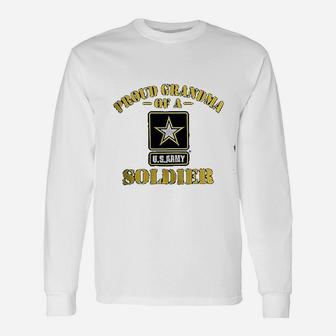 Proud Us Army Grandma Long Sleeve T-Shirt - Seseable