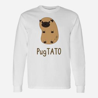 Pugtato Dog Pug Potato Apparel Christmas Long Sleeve T-Shirt - Seseable