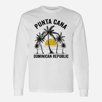 Punta Cana Beach Souvenir Dominican Republic Long Sleeve T-Shirt - Seseable