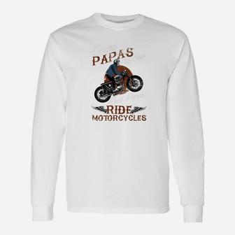 Real Papas Ride Motorcycles For Grandpas Long Sleeve T-Shirt - Seseable