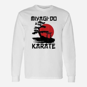 Retro Vintage Miyagi Do Karate Life Bonsai Tree Martial Arts Long Sleeve T-Shirt - Seseable