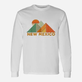 Retro Vintage New Mexico Long Sleeve T-Shirt - Seseable