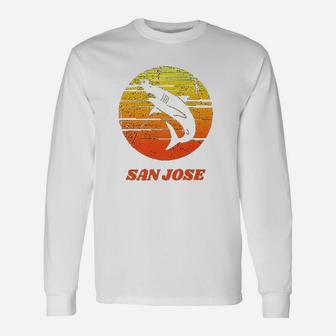 Retro Vintage San Jose Long Sleeve T-Shirt - Seseable