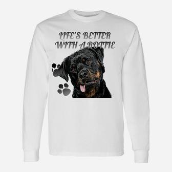 Rottweiler Das Leben Ist Besser Mit Einem Rottie- Langarmshirts - Seseable