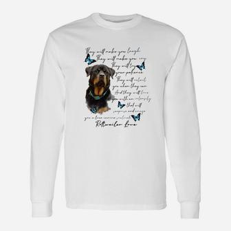 Rottweiner Dog Love For Dog Lover Long Sleeve T-Shirt - Seseable