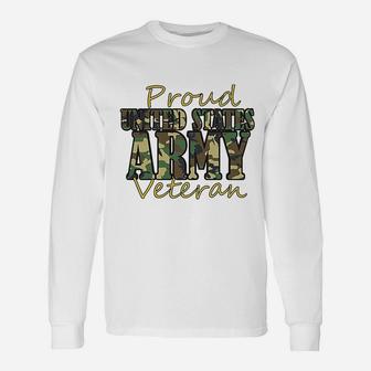Royal Prints Proud United States Army Veteran Military Long Sleeve T-Shirt - Seseable