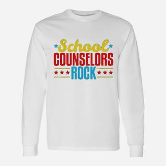 School Counselor Teacher ideas Long Sleeve T-Shirt - Seseable