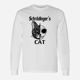 Schrödingers Katze Langarmshirts, Witziges Quantenphysik-Design - Seseable